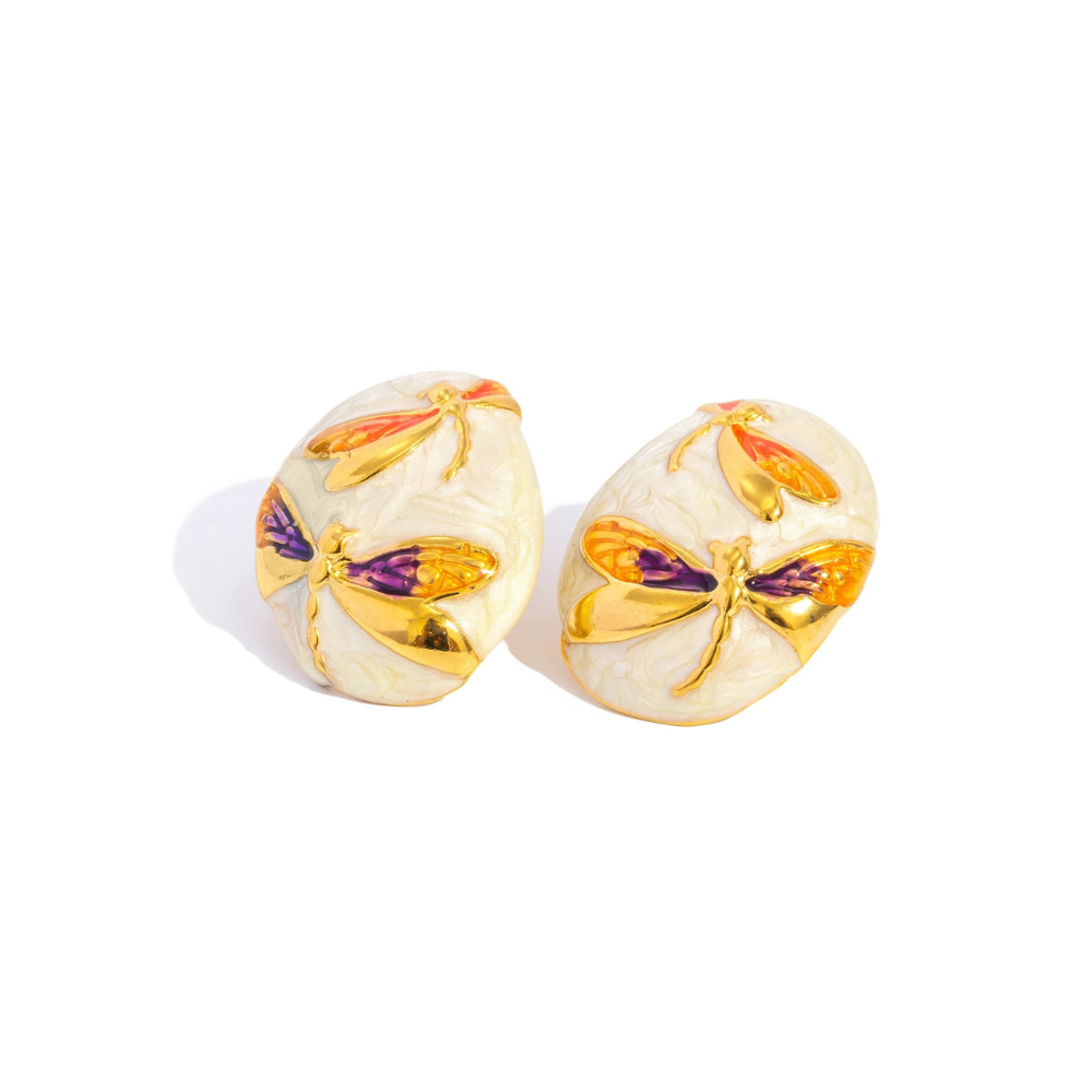 CELESTIAL DRAGONFLY EARRINGS - GOLD