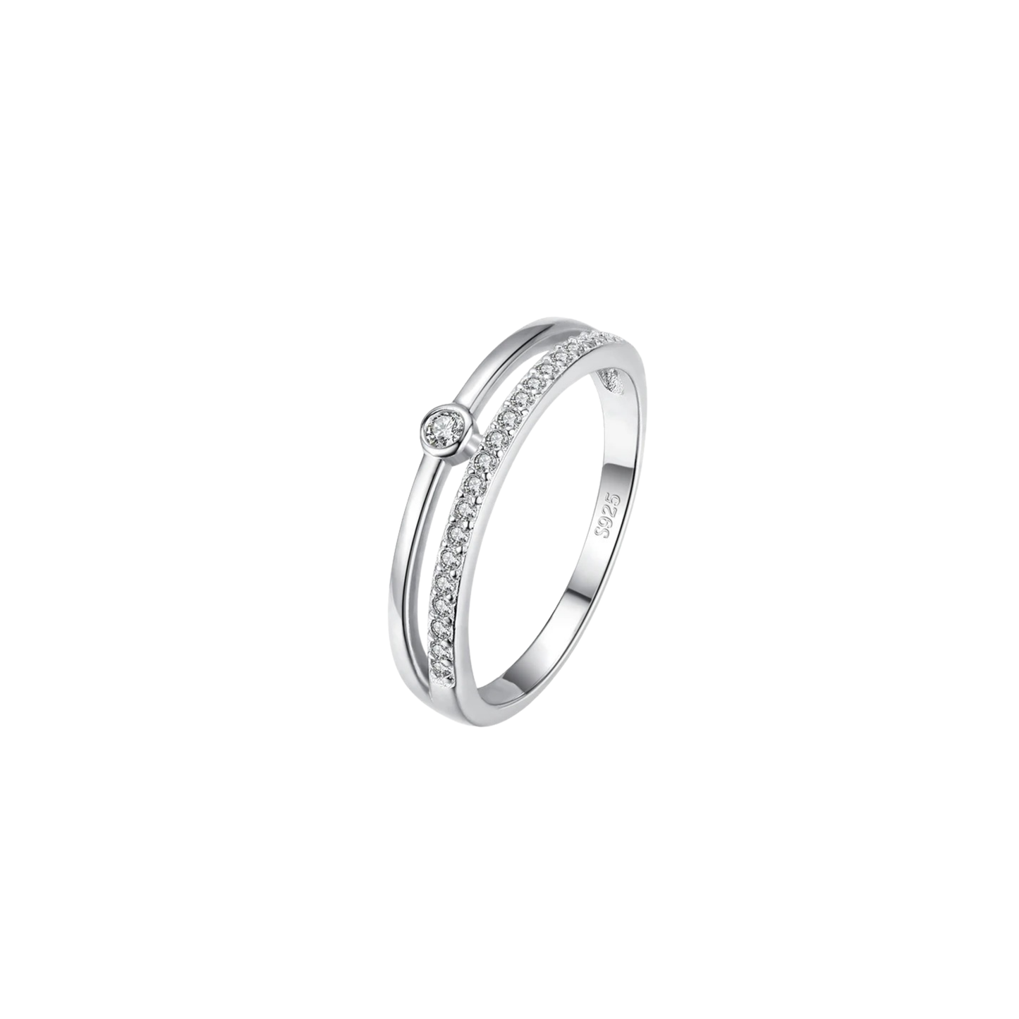WHITE AURA RING - SILVER