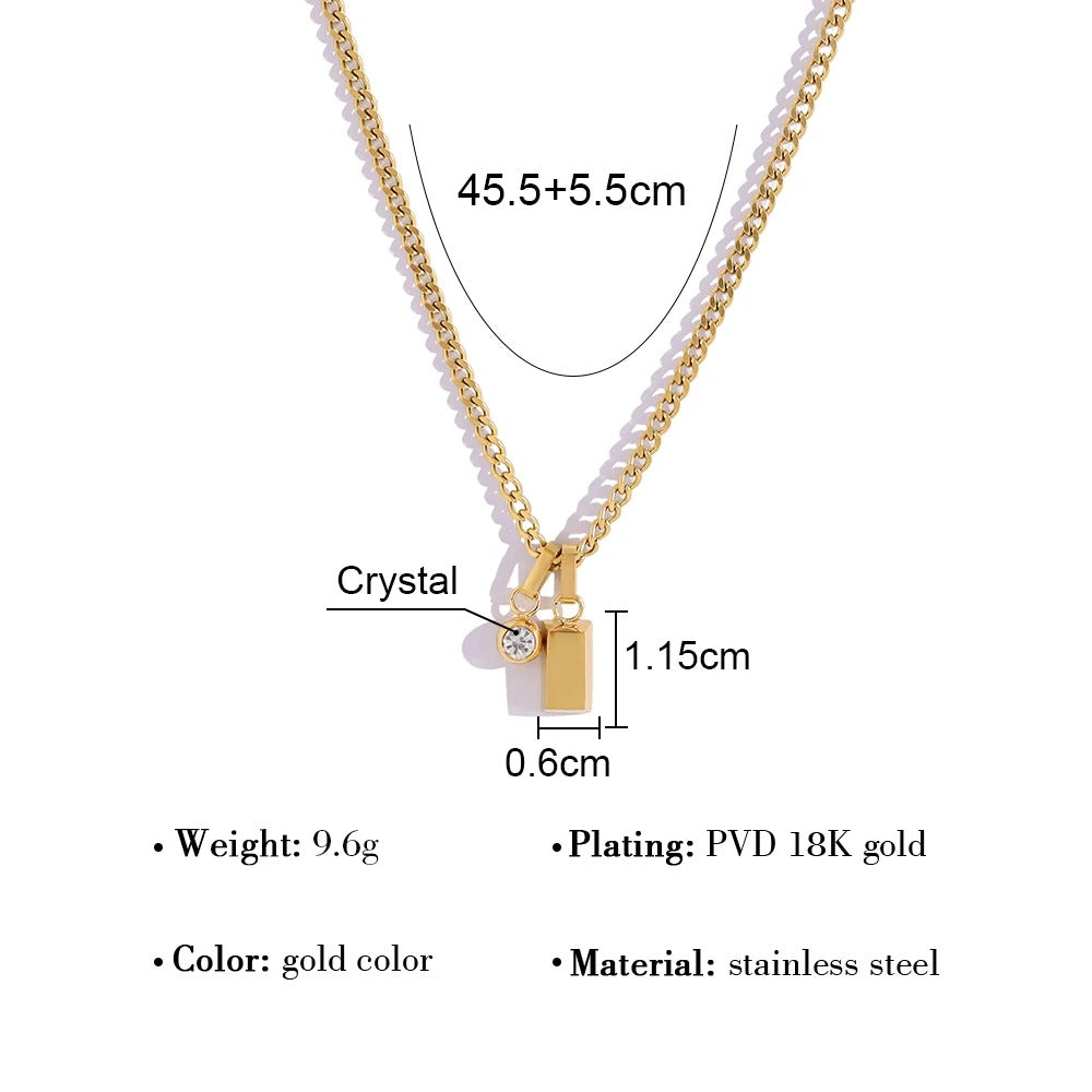 SPARKLING POINT NECKLACE - GOLD