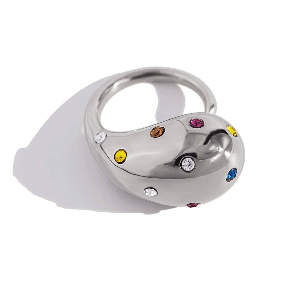 COLOR LINE RING - GOLD