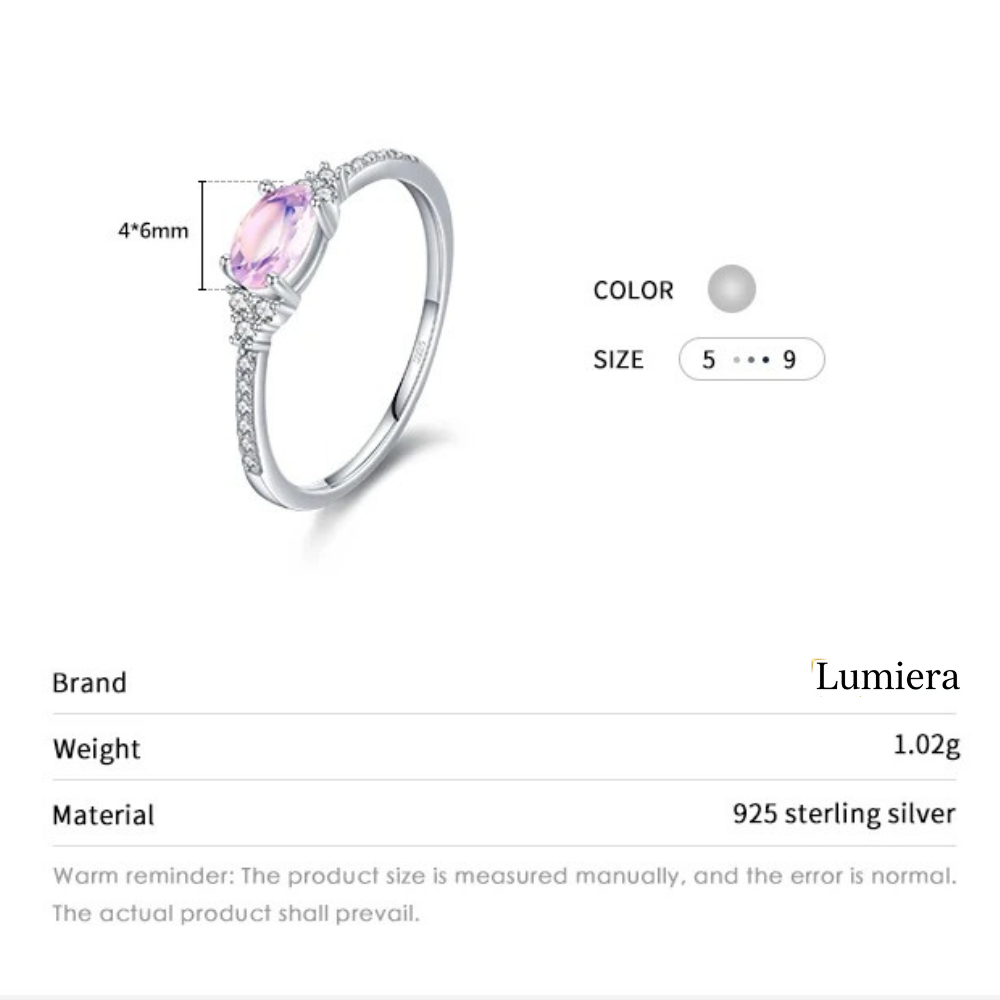 PINK PETAL RING - SILVER