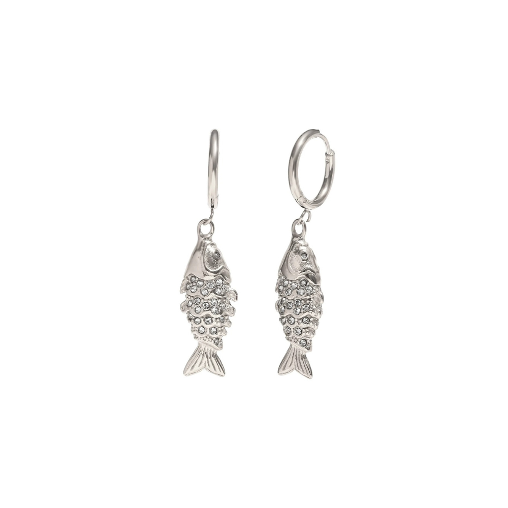SHIMMER FISH EARRINGS - GOLD