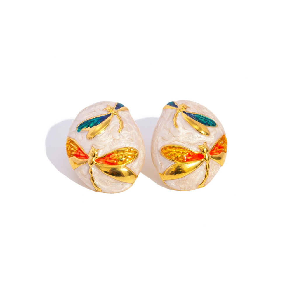 CELESTIAL DRAGONFLY EARRINGS - GOLD