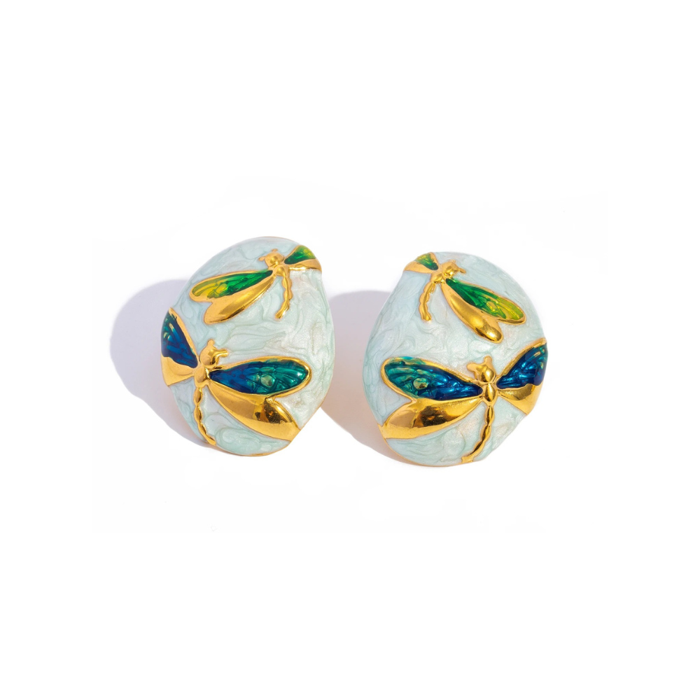 CELESTIAL DRAGONFLY EARRINGS - GOLD