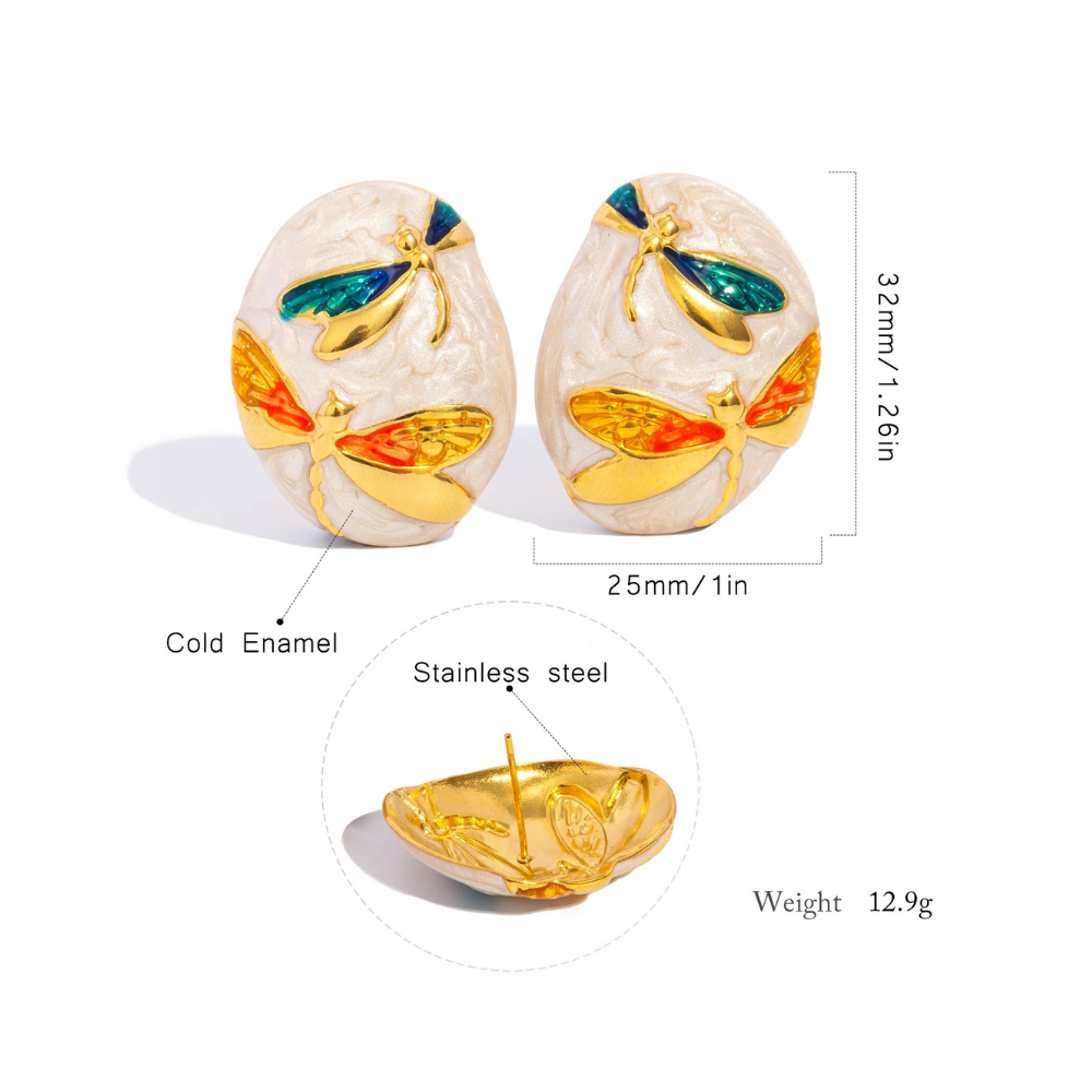 CELESTIAL DRAGONFLY EARRINGS - GOLD