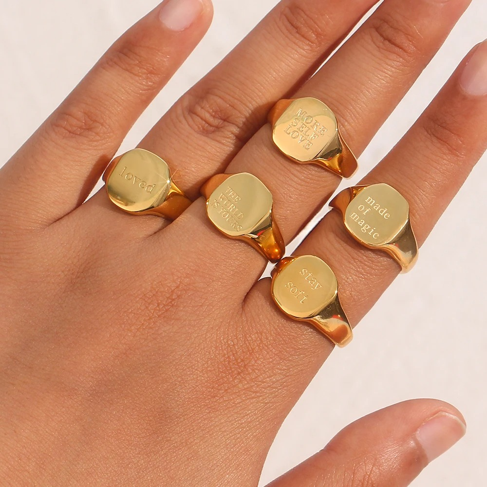 AFFIRM BAND RING - GOLD