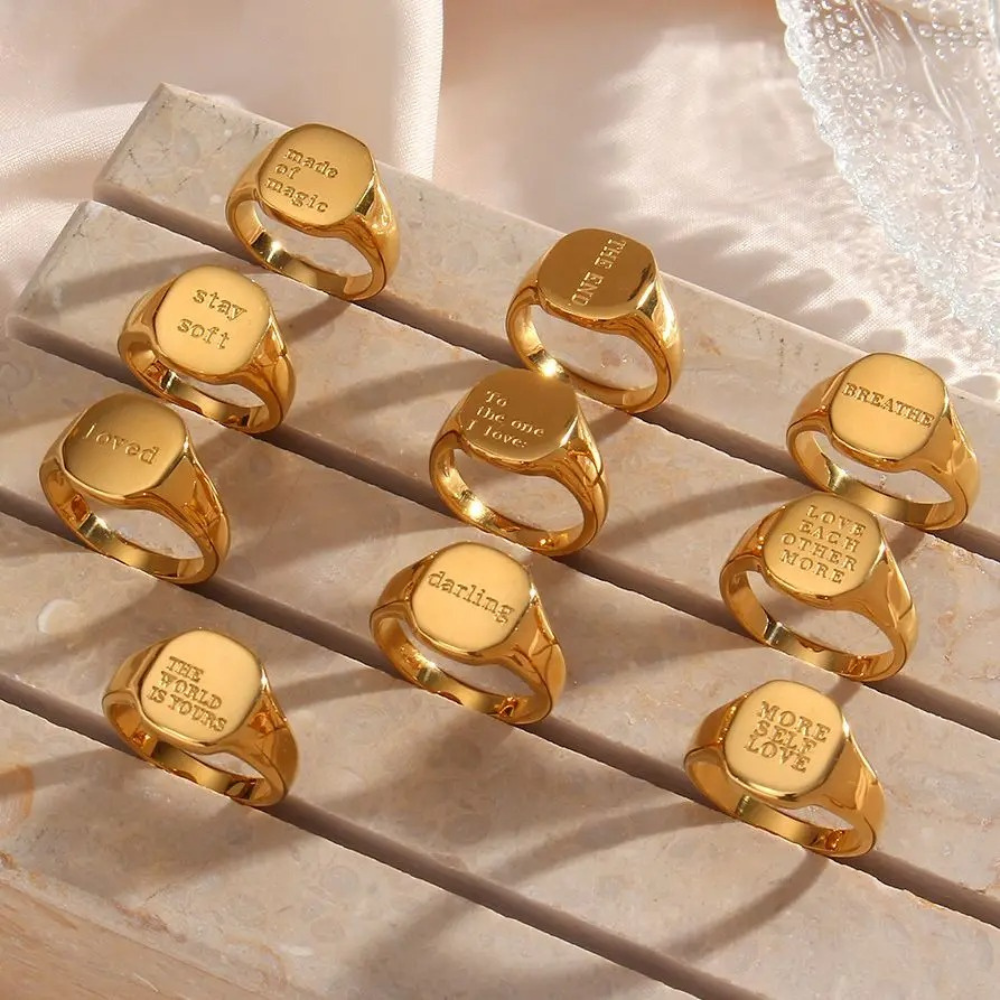 AFFIRM BAND RING - GOLD