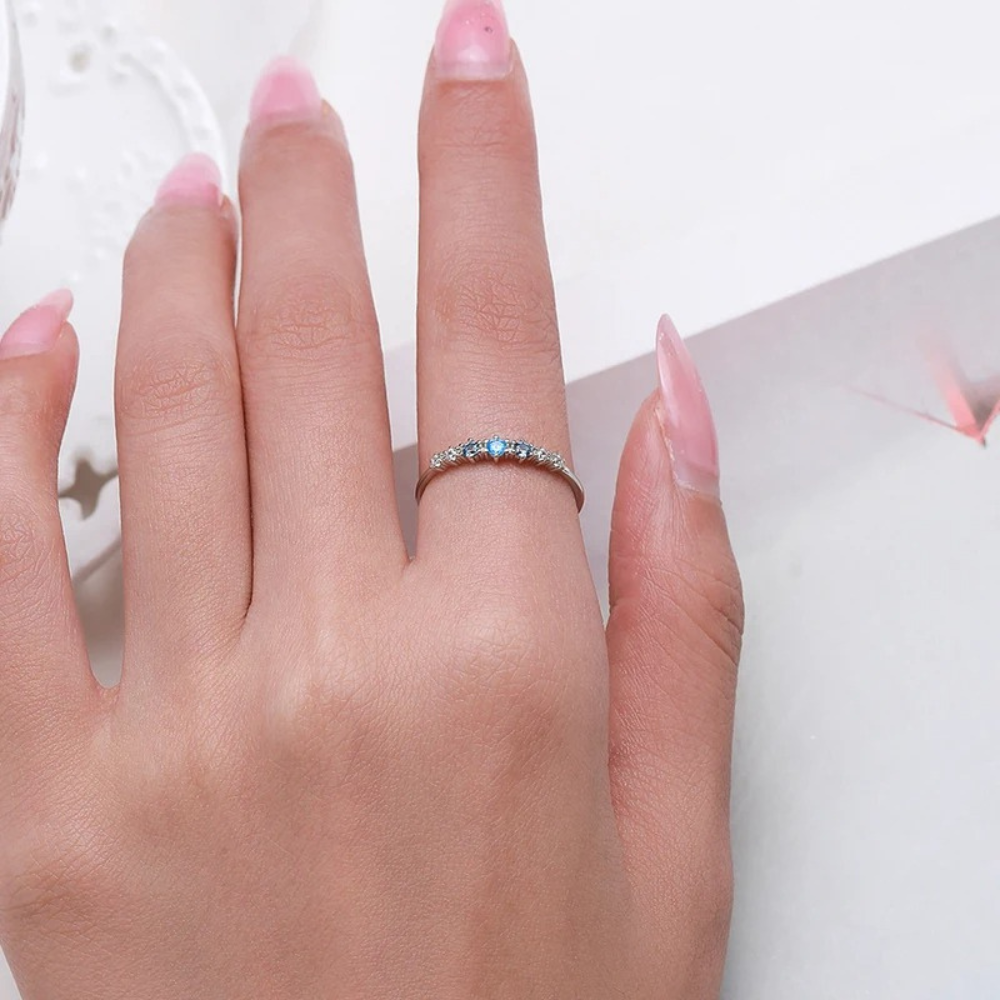 OCEAN BLOOM RING - SILVER