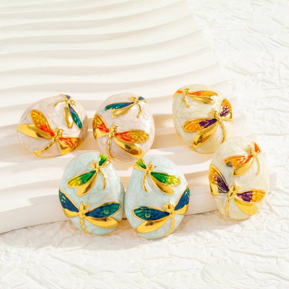 CELESTIAL DRAGONFLY EARRINGS - GOLD
