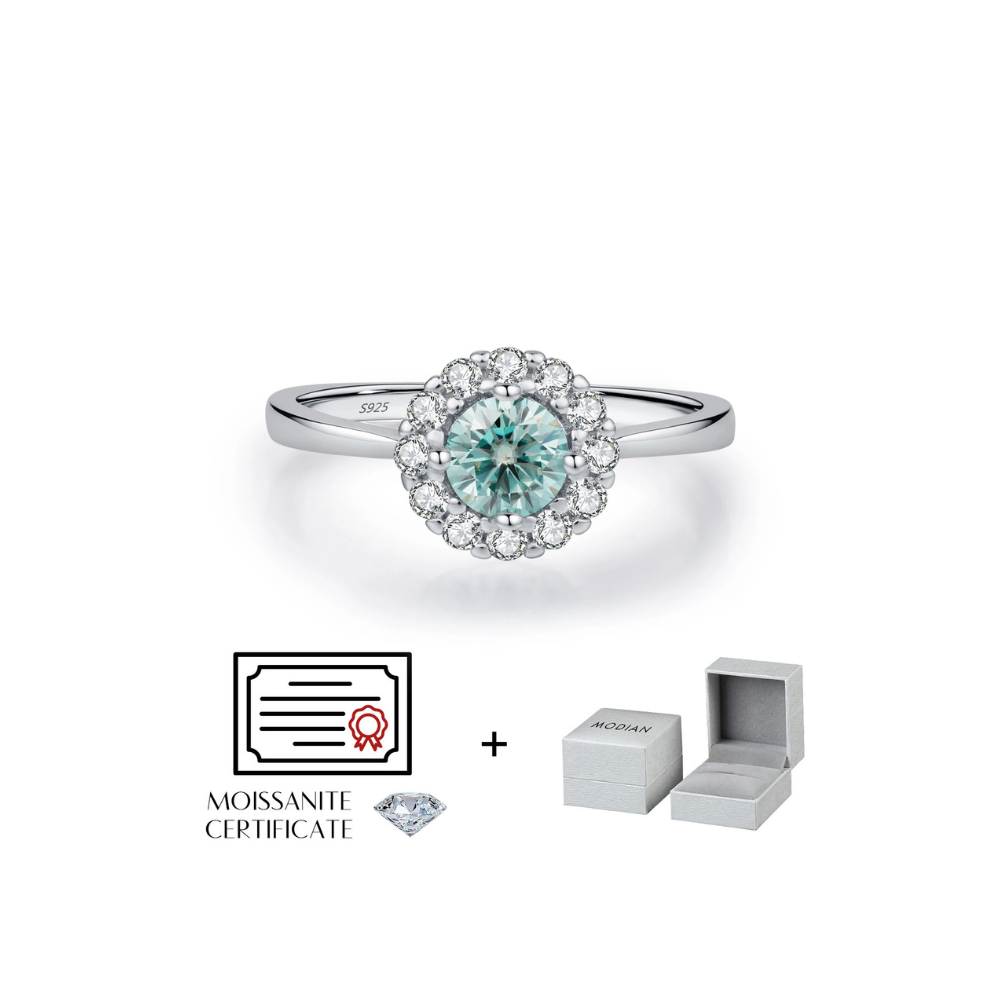 AQUA GRACE RING - SILVER