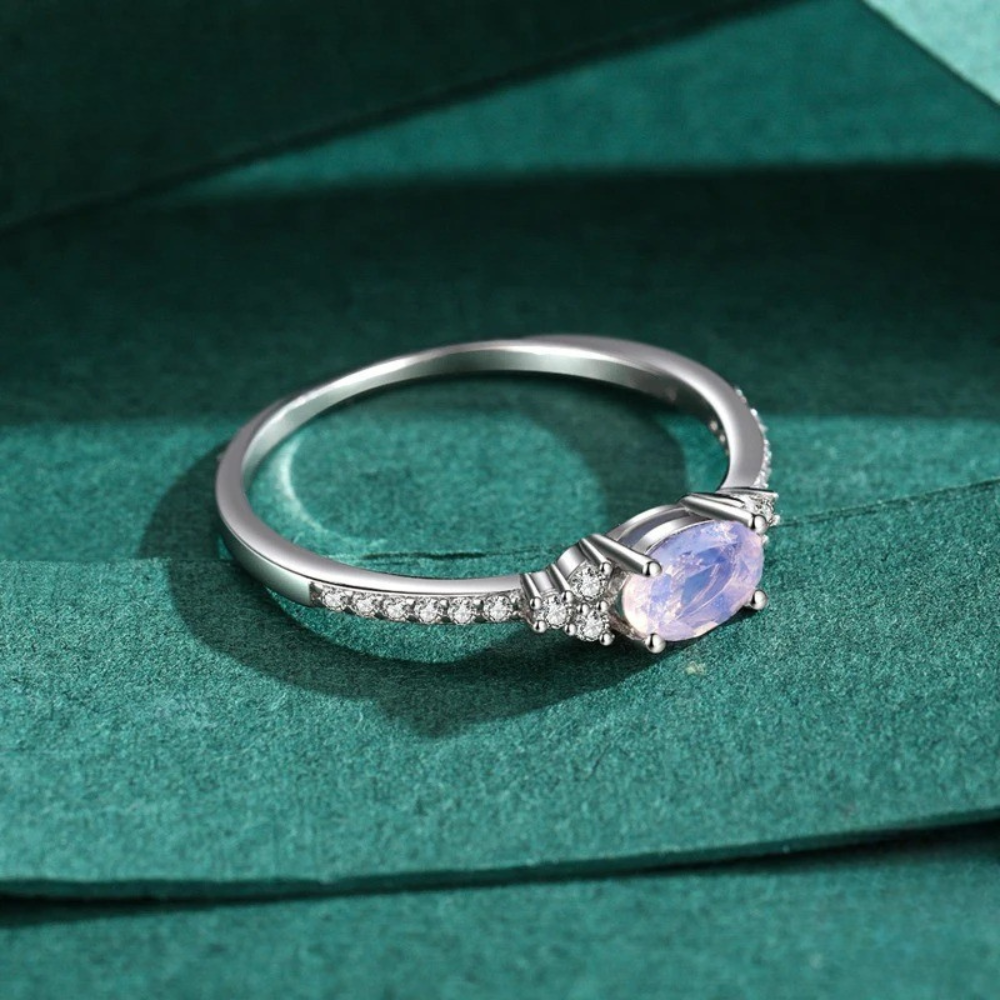 PINK PETAL RING - SILVER