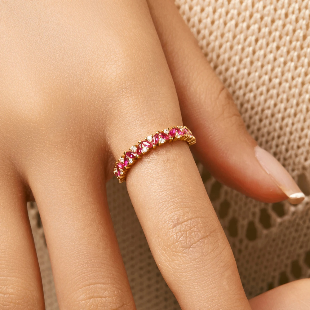 ROSÉ BLOOM RING - GOLD