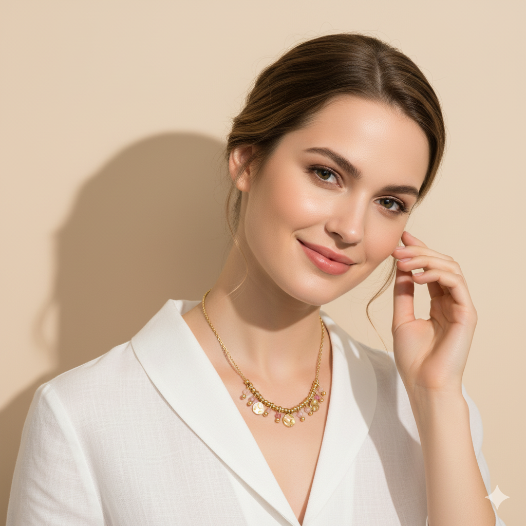 ROSE PETALS NECKLACE - GOLD