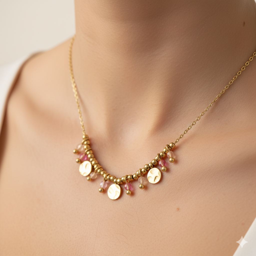 ROSE PETALS NECKLACE - GOLD