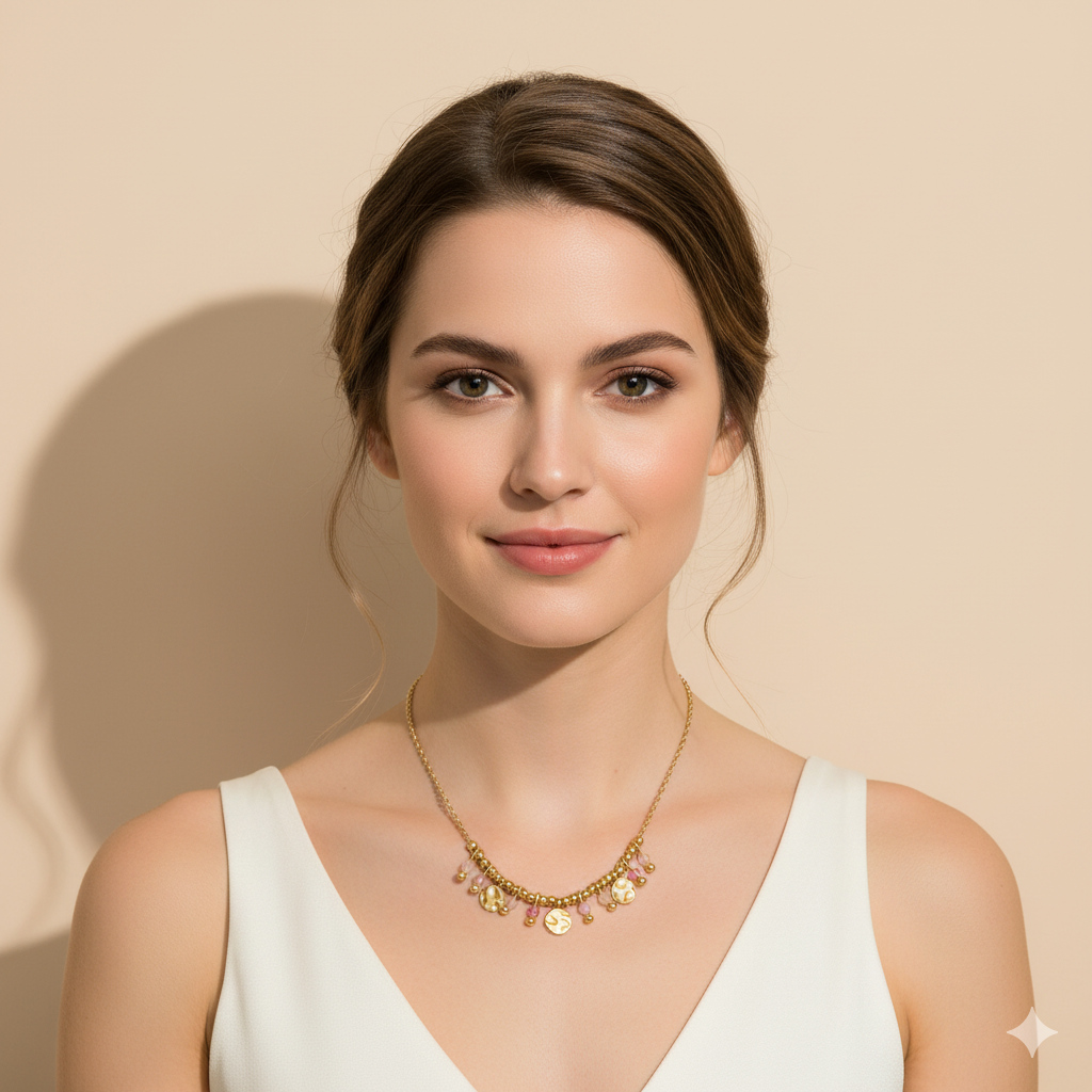 ROSE PETALS NECKLACE - GOLD