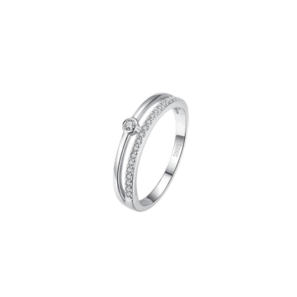 WHITE AURA RING - SILVER