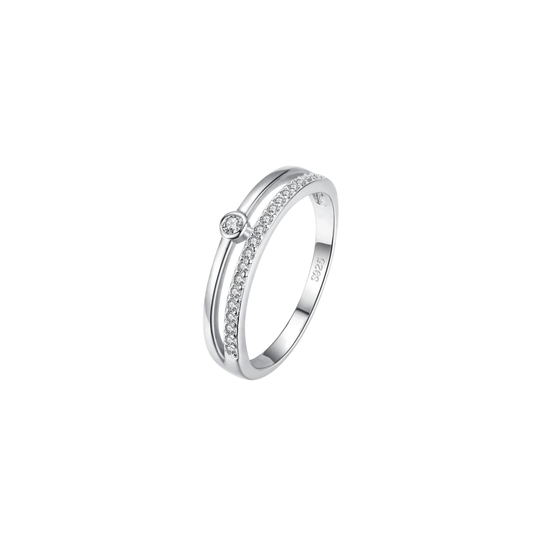 WHITE AURA RING - SILVER
