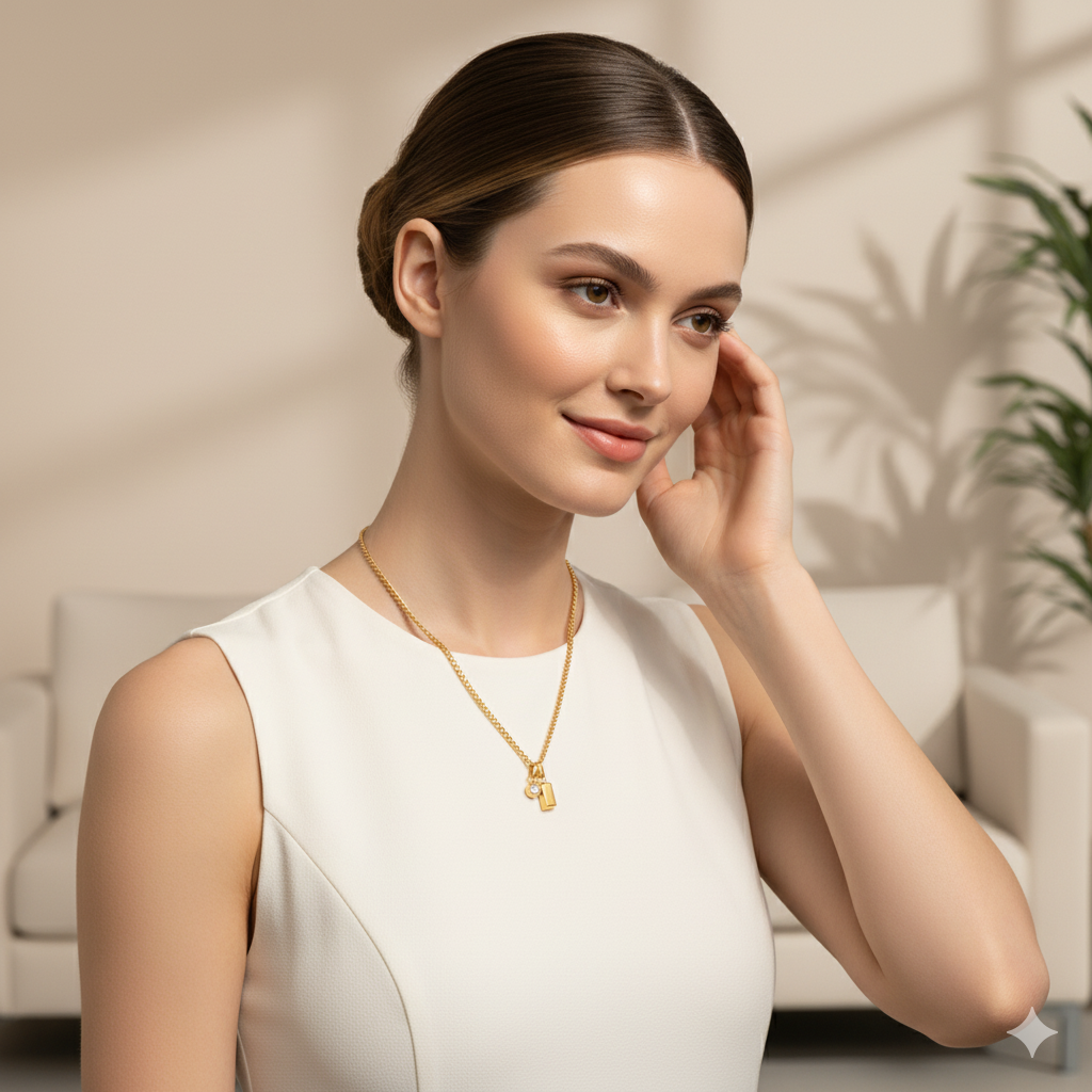 SPARKLING POINT NECKLACE - GOLD