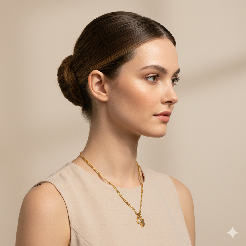 SPARKLING POINT NECKLACE - GOLD