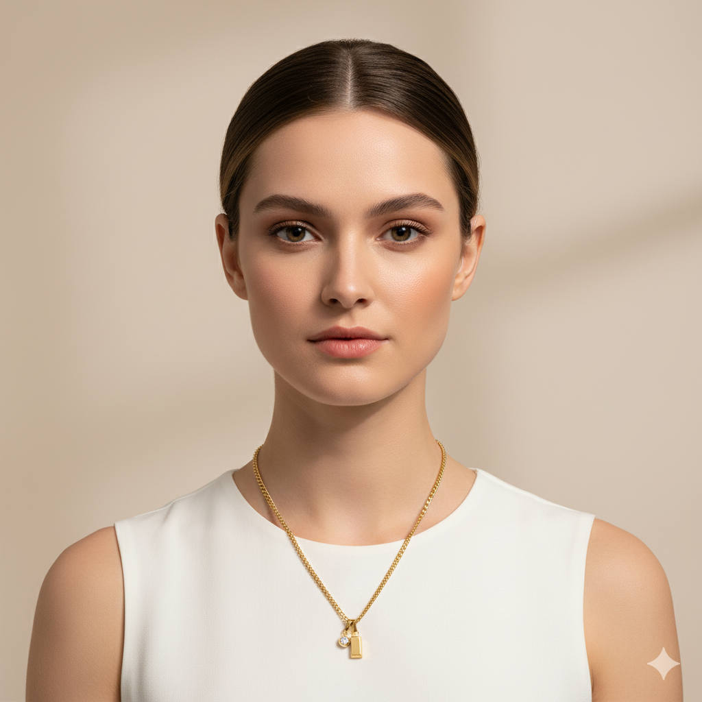 SPARKLING POINT NECKLACE - GOLD