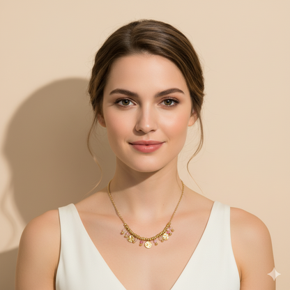 ROSE PETALS NECKLACE - GOLD