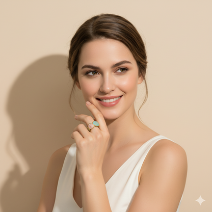 COLOR LINE RING - GOLD