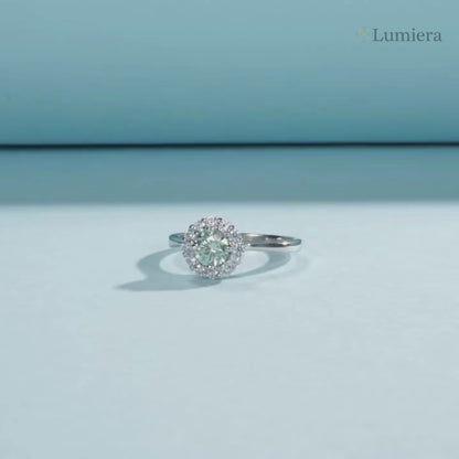 AQUA GRACE RING - SILVER
